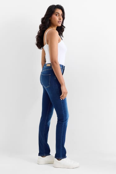 Femei - Slim jeans - talie înaltă - LYCRA® - denim-albastru