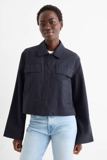 Femei - Geacă - albastru închis