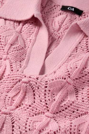 Dámské - Svetr - tmavě růžová