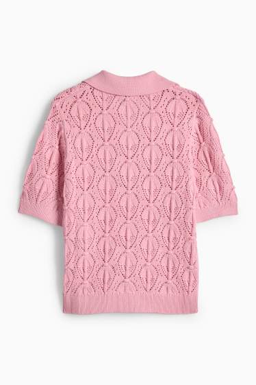 Dámské - Svetr - tmavě růžová