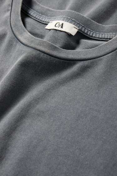 Femei - Tricou - supradimensionat - gri închis