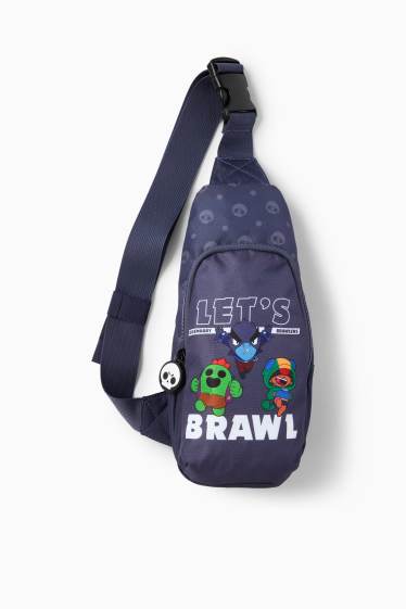 Bambini - Brawl Stars - borsa a tracolla - blu scuro