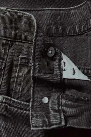 Children Boys - Denim Bermuda shorts - dark gray