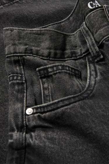 Children Boys - Denim Bermuda shorts - dark gray