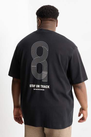 Herren - Funktions-Shirt - Relaxed Fit - schwarz