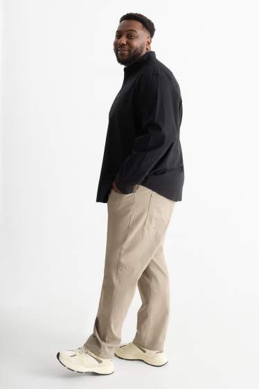 Uomo - Pantaloni - regular fit - tortora