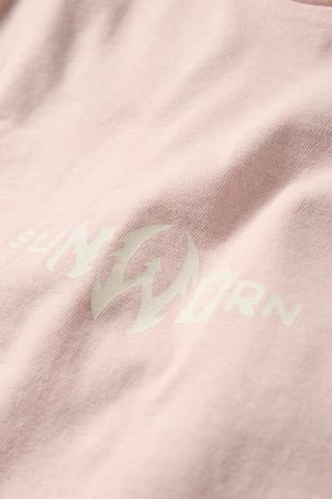 Herren - T-Shirt - Oversized - rosa