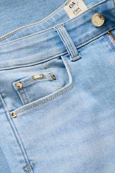 Women - Slim jeans - mid-rise waist - LYCRA® ADAPTIV fibre - denim-light blue