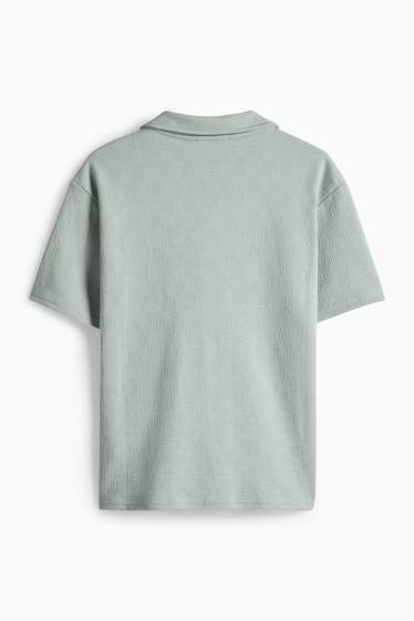 Children Boys - Shirt - textured - light green