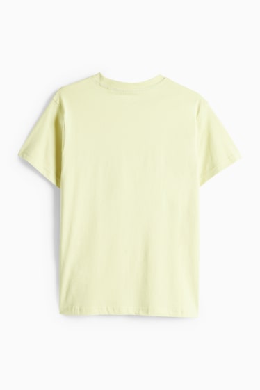 Kinderen: jongens - T-shirt - lichtgeel