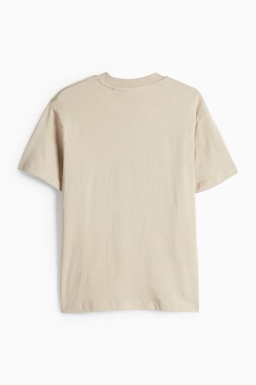 Kinder Jungen - Tiger - Kurzarmshirt - beige