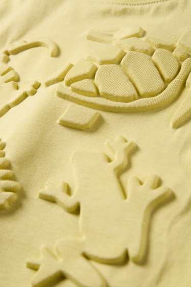 Děti - chlapci - Krokodýl - tričko s krátkým rukávem - žlutá