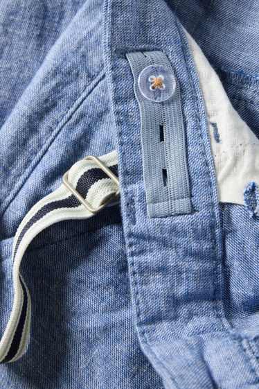 Kinder Jungen - Bermudas mit Hosenträgern - blau