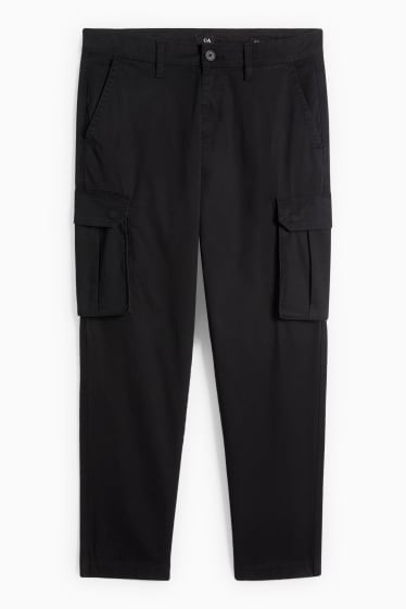 Hommes - Pantalon stretch - noir