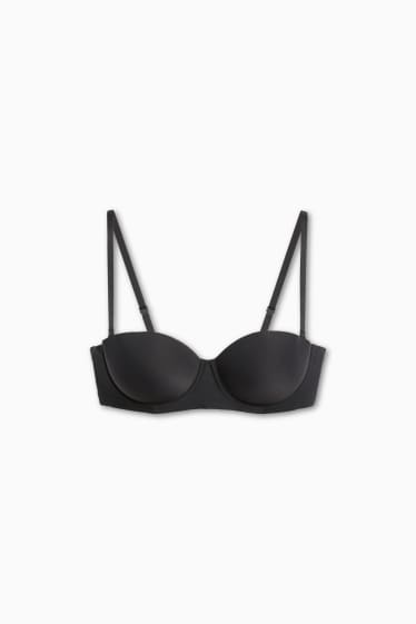 Women - Multiway bra - BALCONETTE - padded - LYCRA® - black