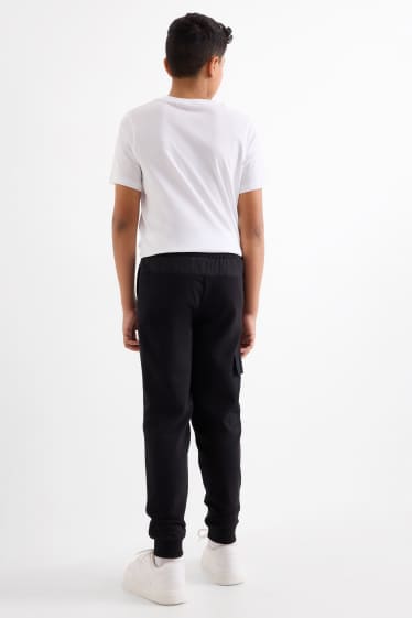 Bambini - Pantaloni sportivi cargo - nero