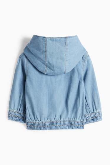 Baby Jungen - Krokodil - Baby-Jeansjacke mit Kapuze - blau