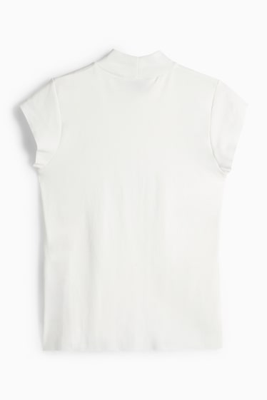 Women - T-shirt - slim fit - white