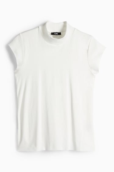 Women - T-shirt - slim fit - white