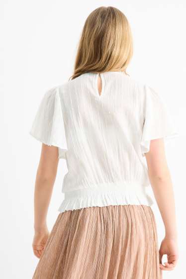 Enfants filles - Chemisier - blanc