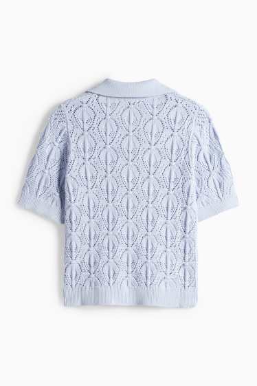 Dámské - Svetr - světle modrá
