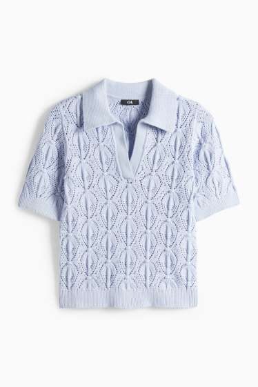 Dámské - Svetr - světle modrá