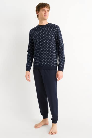 Pánské - Pyžamo - tmavomodrá