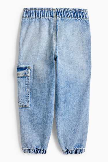 Kinder Jungen - Cargo Jeans - blau