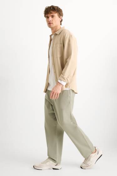 Men - Chinos - relaxed fit - light green