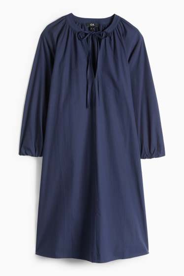 Dámské - Áčkové šaty - tmavomodrá