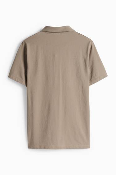 Herren - Poloshirt - Regular Fit - hellbraun