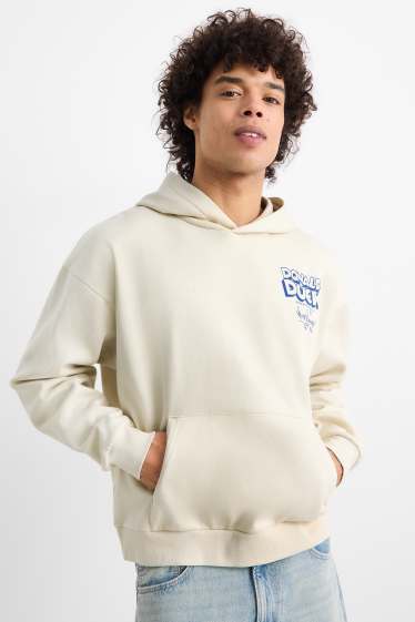 Hommes - Sweat à capuche oversize - Donald Duck - beige clair