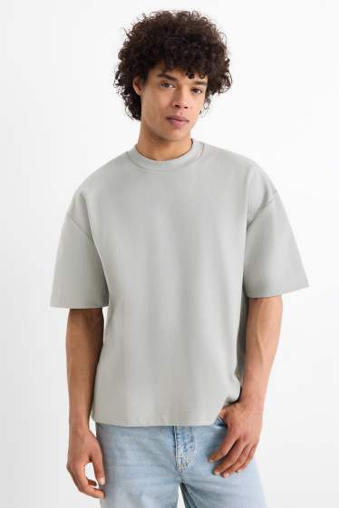 Herren - T-Shirt - Oversized - hellgrau