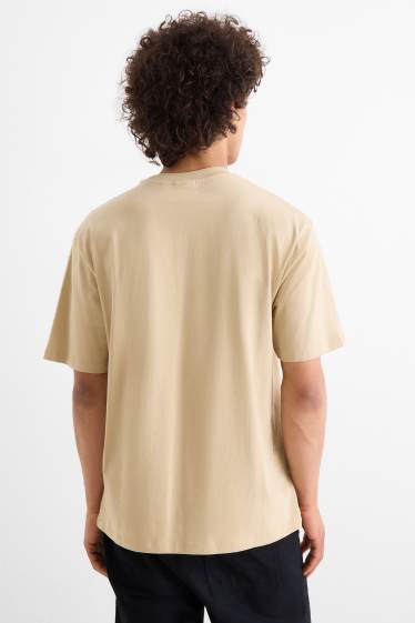 Men - T-shirt - relaxed fit - beige