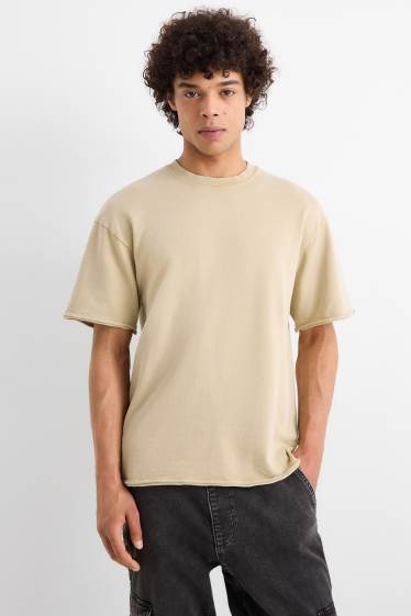 Home - Samarreta de màniga curta - relaxed fit - beix