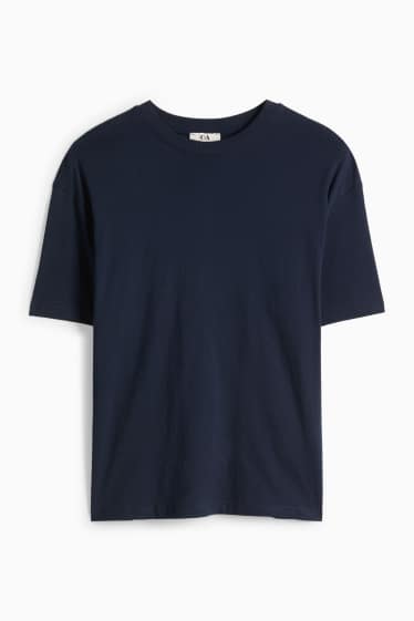 Dona - Samarreta de mànigues curtes - oversized - blau fosc