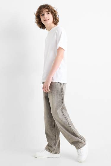 Kinder Jungen - Baggy Jeans - jeansgrau