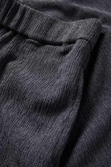 Dames - Joggingbroek - met structuur - donkergrijs