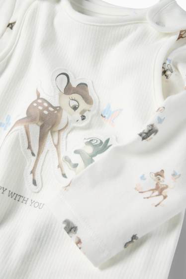 Miminka - dívky - Bambi - souprava dětského overalu - 2dílná - bílá
