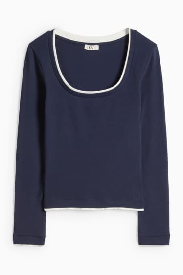 Femei - Tricou - albastru închis