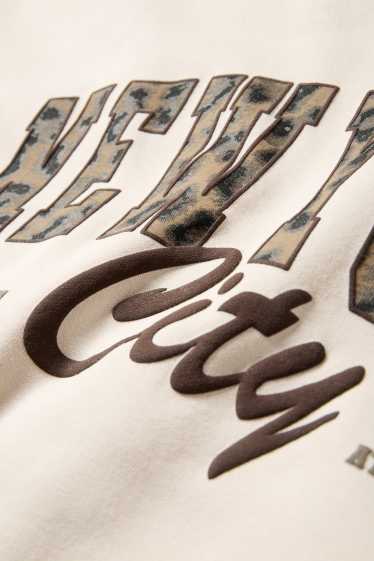 Damen - Oversized-Sweatshirt - beige