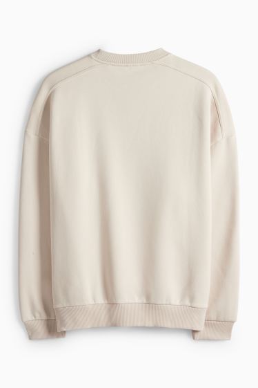 Damen - Oversized-Sweatshirt - beige
