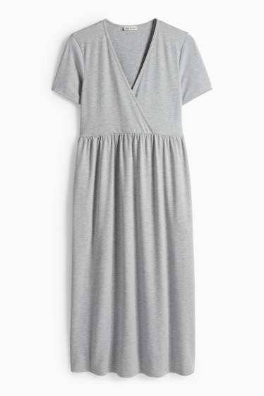 Femei - Rochie pentru alăptare - gri deschis