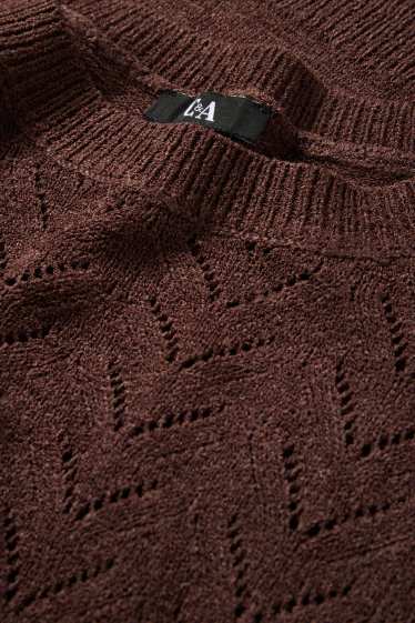 Dámské - Svetr - tmavohnědá