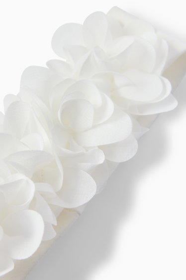 Baby: meisjes - Baby zweetband - wit