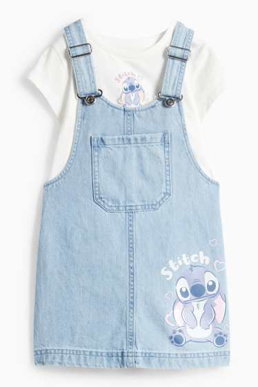 Bambine - Vestito - bianco / azzurro