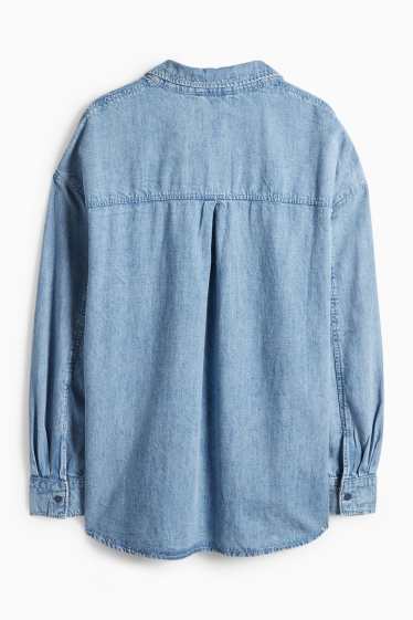 Femmes - Blouse-chemise en jean - bleu