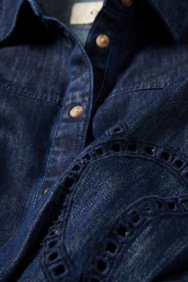 Women - Blouse - dark blue