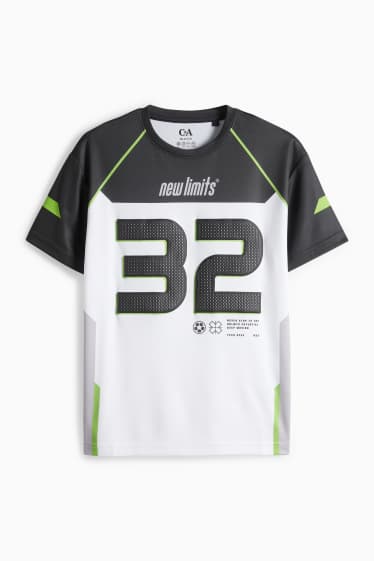 Kinder Jungen - Funktions-Shirt - schwarz / weiss