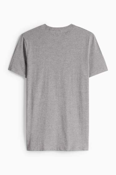Herren - T-Shirt - Slim Fit - Flex - grau